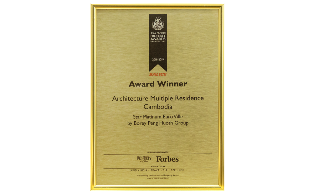 Best Architecture Multiple Residence Cambodia 2018-2019 (Star Platinum Euro Ville by Borey Peng Huoth Group)